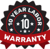 10-Year Labor Warranty